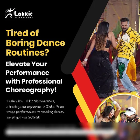 Social media post made for a choreographer, offering dance training